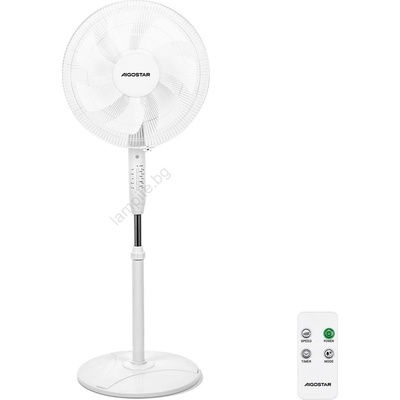 Aigostar - Подов вентилатор 60W/230V бял с DO (AI1063)