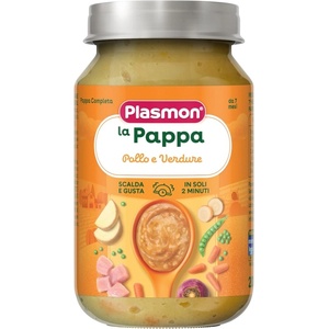 PLASMON Пюре Plasmon - Пиле със зеленчуци, 7+ м, 200 g (2755) - baby