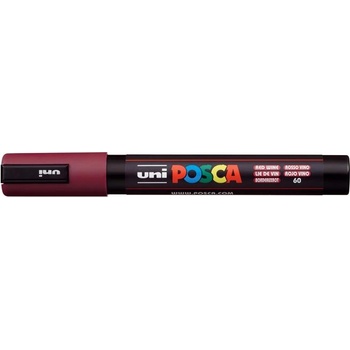 uni Декоративен маркер, 1, 8-2, 5 мм, UNI "Posca PC-5M", червено вино 286773000 (286773000)