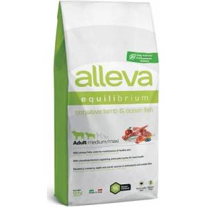 DIUSAPET ALLEVA® Equilibrium Sensitive Lamb & Ocean Fish Medium/Maxi - пълноценна храна за пораснали кучета над една година, от средни и едри породи, Италия - 12 кг 3124