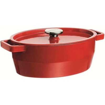 Pyrex KASTROL LITINOVÝ S POKL. PYREX 6L, 33X25CM, ČERVEN_hamashop