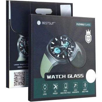 BESTSUIT Удароустойчив Протектор за Samsung Watch 4 Classic 42 mm, Bestsuit Flexy Glass, Черен (5903396133213)