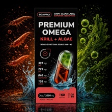 BE A PRO! PREMIUM OMEGA KRILL + ALGAE 60 kapsúl