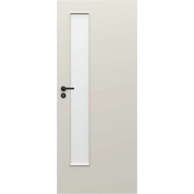 Porta doors Interiérové dveře bezfalcové, 80 P, 84 x 197 cm, fólie, pravé, kašmír, prosklené SCAP0L0P08SCA0A8U0O300