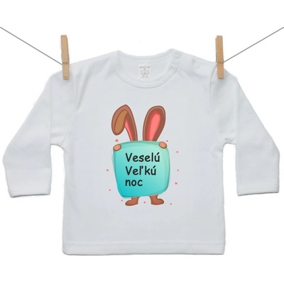 Boodyy tričko s dlhým rukávom Veselú Veľkú noc 2