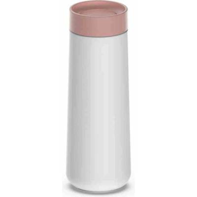 Travel termohrnek bílá růžová 350 ml
