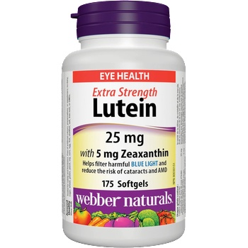 Webber Naturals Лутеин 25 mg + Зеаксантин 5 mg 175 софтгел капсули | Webber Naturals (5556 WN)