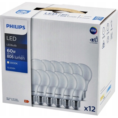 Philips CorePro LEDbulb ND 8-60W A60 E27 830 12ks