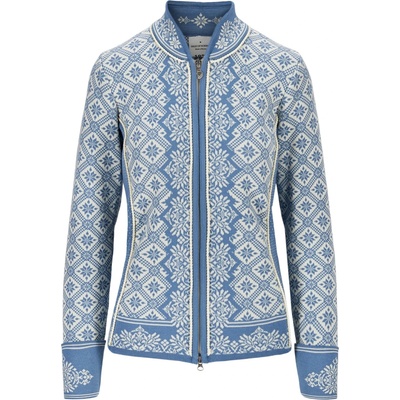 Dale of Norway Дамско вълнено яке Dale of norway Women's Christiania Wool jacket - Blue Shadow / Off White - размер XS (105-1369-1211)