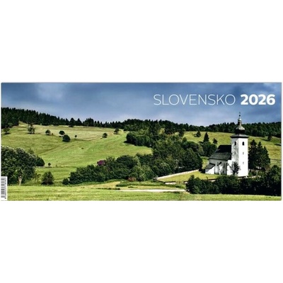 Stolový riadkový Slovensko 29,7 × 12,5 cm 2026