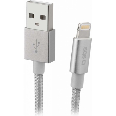 SBS TECABLEUSBIP589BS USB/Lightning, 1m, stříbrný