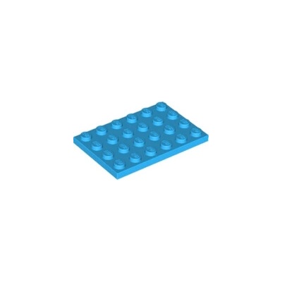 Lego 3032 Dark Azure Plate 4 x 6