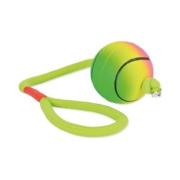 Trixie Neonová míč na šnôre 6cm/30cm mechová guma