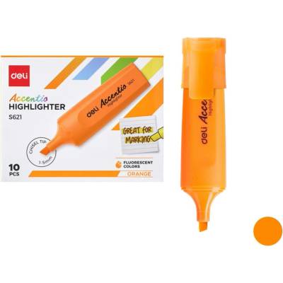 Deli ES621 oranžový plochý 8552
