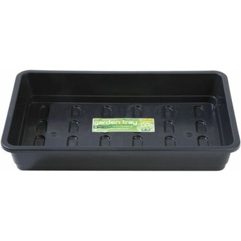 Garland - градинска тава без дренажни дупки, черна, 37 x 23.5 х 6 см (средна) (878816)