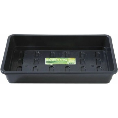 Garland - градинска тава без дренажни дупки, черна, 37 x 23.5 х 6 см (средна) (878816)