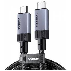 Ugreen USB4 Gen 3 Cable Ugreen L705, 240W, 40Gbps, 1m (Space Gray)