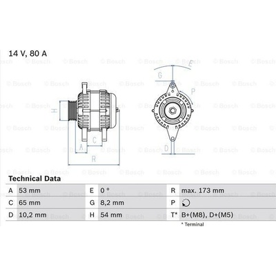 Alternátor BOSCH 0 986 041 381