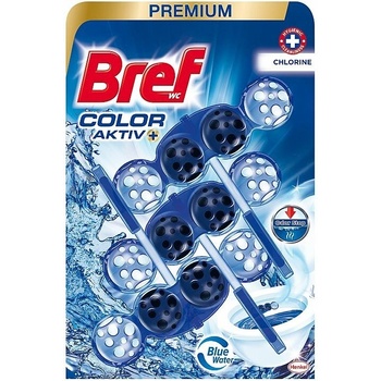 Bref Color Aktiv tuhý WC blok Chlorine 3 x 50 g