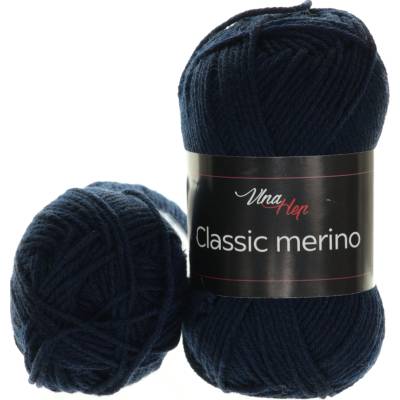 Vlna Hep Classic merino 61284 tmavě modrá