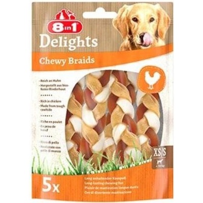 Pochoutka 8in1 Delights Chewy Braids XS S 75 g