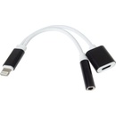 PremiumCord Adapter Lightning na 3,5mm jack audio + Lightning charging
