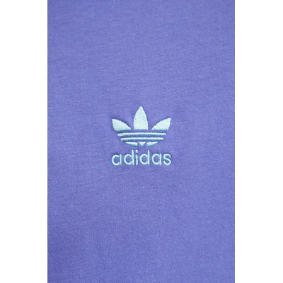 adidas Originals Памучна тениска adidas Originals в лилаво с апликация IZ2107 (IZ2107)