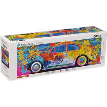 EUROGRAPHICS Панорамен пъзел Eurographics от 1000 части - Volkswagen Beetle, Паркър Грийнфийлд (60105441)