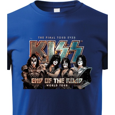 Kiss dětské tričko modrá