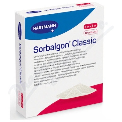 Sorbalgon Classic sterilní 5 x 5 cm 10 ks