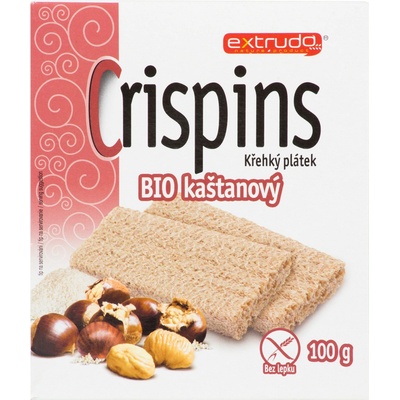 Extrudo Crispins křehký plátek kaštanový Bio 100 g – Zboží Dáma