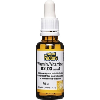 Natural Factors Витамин К2, D3 и А (капки) 30 ml | Natural Factors (8878 NF SP.R)