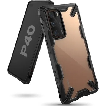 Image 1 of Huawei Силиконов калъф кейс Ringke FUSION X , За Huawei P40 , черен