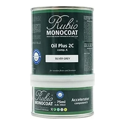 Rubio Monocoat Oil 2C Silver Grey - Двукомпонентно масло за вътрешна употреба 1.3л (3150)