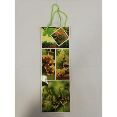 Goleto Dárková taška na víno s motivem 37 x 11,5 x 8 cm | 5 kusů