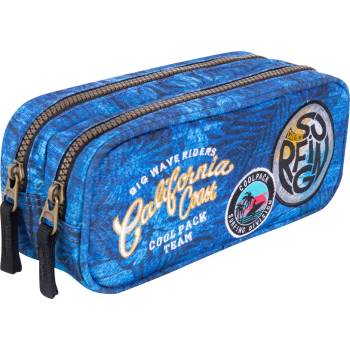 Image 1 of COOLPACK Елипсовиден ученически несесер Cool Pack Duke - Badges G Blue, с 2 отделения (B65156)