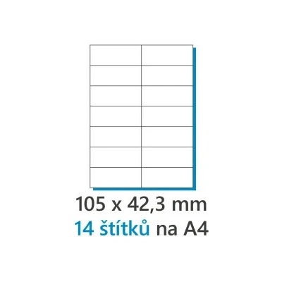 Etikety univerzálne 297x420mm Agipa A3 100 hárkov