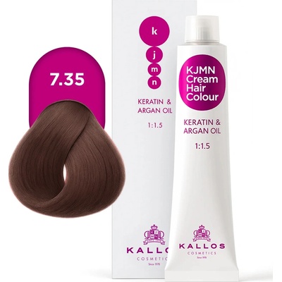 Kallos KJMN barva světle zlatá mahagonová blond 7.35 100 ml