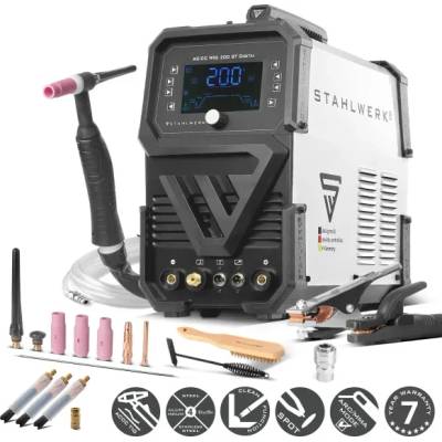 STAHLWERK Комбиниран заваръчен апарат 3 в 1 stahlwerk ac/dc tig 200 st/ 200a (6922)