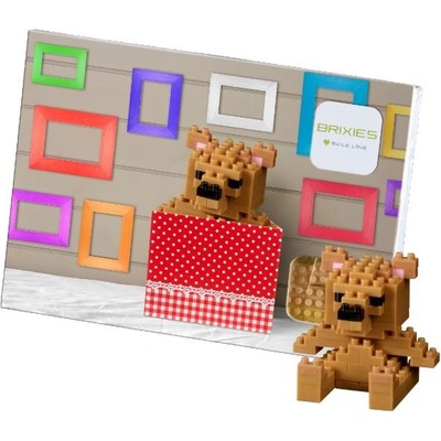 BRIXIES Postcard Teddy bear