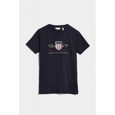 Gant Archive Shield Ss T-shirt Evening Blue