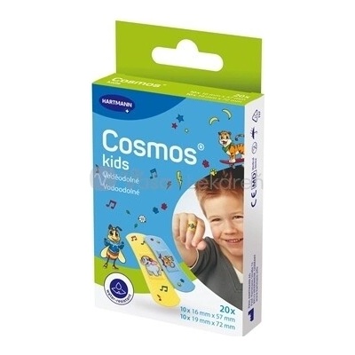 Cosmos Kids vodeodolná detská náplasť na rany 20 ks