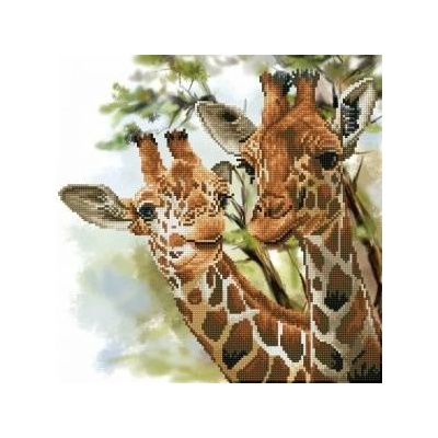 Comandante Diamond embroidery Diamond Dotz Giraffes 48x48cm DD8017