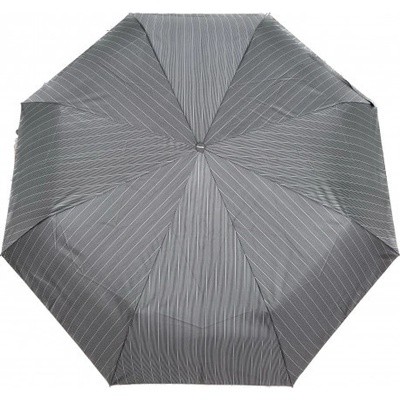 Derby Fiber Magic big Chester classy stripe deštník pánský plně automatický šedý