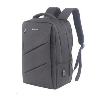 Canyon BPE-5, batoh pre 15,6´´ notebook, 22l, vodeodolný, 7 vreciek, USB-A nabíjací port, šedý CNS-BPE5GY1