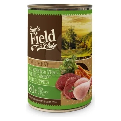 Sam's Field True Meat Chicken & Veal with Carrot for Puppies консерва 6 x 400 г