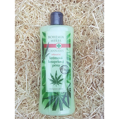 Bohemia Herbs Cannabis regenerační koupelová pěna 500 ml
