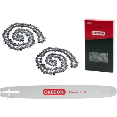 Oregon Combo set vodící lišta 45 cm + 2 x pilový řetěz pro motorové pily Husqvarna 55 345 357 435 450 460 550 Oleomac 940 947 956 Jonsered 2045 2152 2156 Dolmar 109 110 PS4600