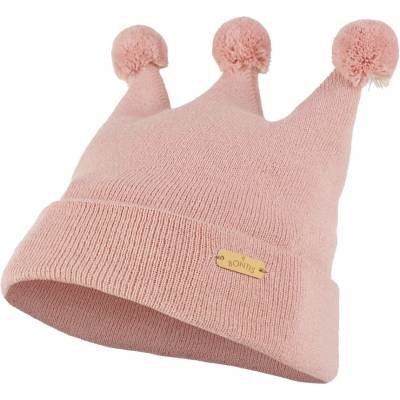 Bontis dětská čepice korunka Pudrově růžová