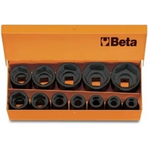 Beta Tools Комплект ударни шестостенни вложки на 3/4 в метална кутия, 728/C10-10 броя, Beta Tools (007280910)